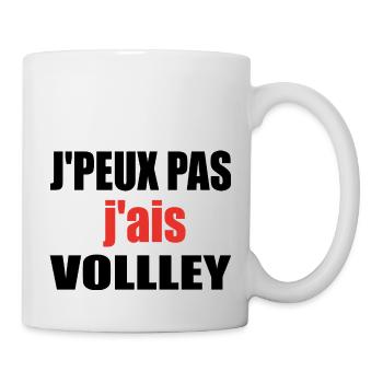 J Peux Pas J Ai Volley Volleyball Humour - Mug blanc - blanc - Droite