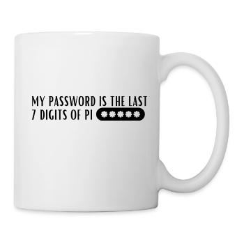 My Password Is The Last 7 Digits Of Pi - Mug - white - Right
