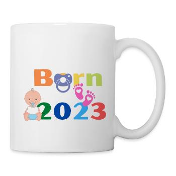 Born 2023 - Tasse - Weiß - Rechts