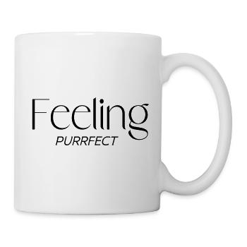 Sentiment PURRFECT Citation drôle Citation de motivation - Mug blanc - blanc - Droite