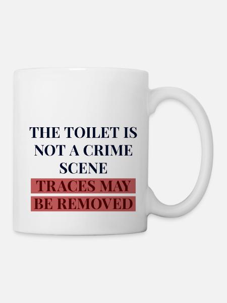 toilette - Mug blanc - blanc