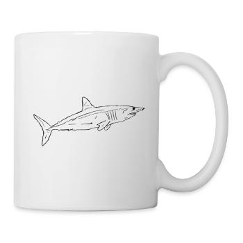 Hai - Tasse - Weiß - Rechts