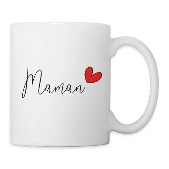 MAMIE. FÊTE DES MÈRES. BONNE FÊTE MAMIE. JE T'AIME - Mug blanc - blanc - Droite