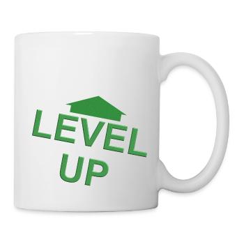 Level Up Green Arrow - Mug - white - Right