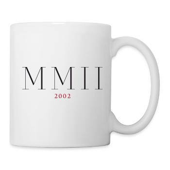 Roman numeral Year of birth Made in 2002 - Mug - white - Right