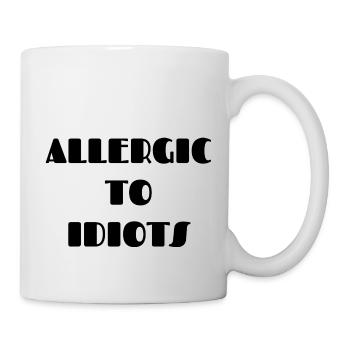 Allergic To Idiots - Mug - white - Right