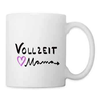Vollzeitmama - Vollzeit Mama - Tasse - Weiß - Rechts