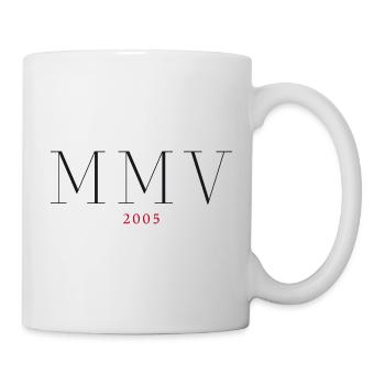 Roman numeral Year of birth Made in 2005 - Mug - white - Right