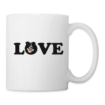 Border collie love - Mug blanc - blanc - Droite
