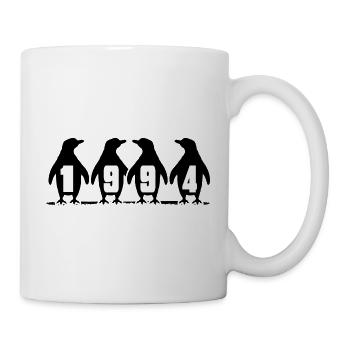 1994 Birthday Penguin Party Winter Swimmers - Mug - white - Right