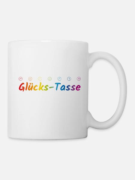 Glücks-Tasse - Tasse - Weiß