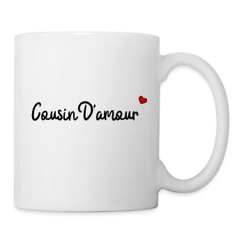 Cousin d'amour - Mug blanc - blanc - Droite