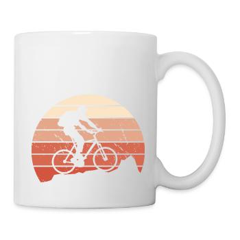 Cycling Man Woman - Détourner le vélo de sport - Mug blanc - blanc - Droite
