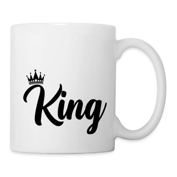 king - Tasse - Weiß - Rechts
