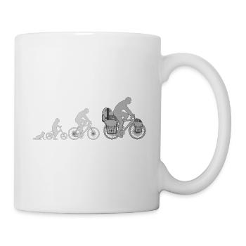 Evolution Cycliste, Cycliste - Mug blanc - blanc - Droite