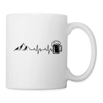 Mountainbiker Fahrrad Radsport - Tasse - Weiß - Rechts