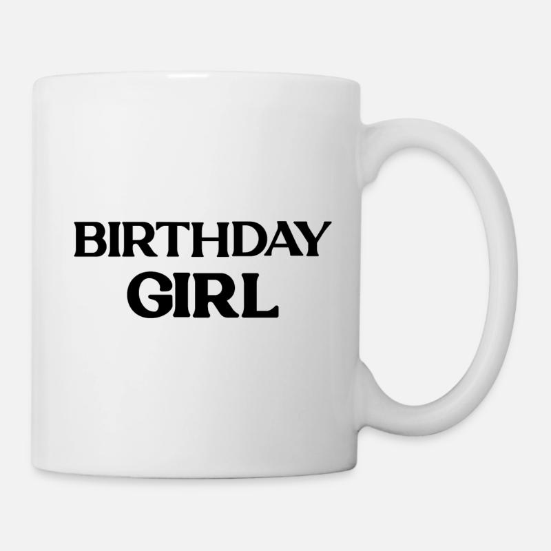 Fille d’anniversaire - Mug blanc - blanc