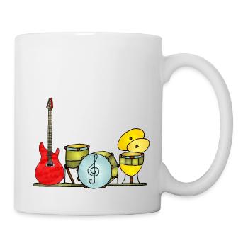 Musikinstrumente - Tasse - Weiß - Rechts