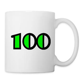 100 ANS. 100e ANNIVERSAIRE. ANNIVERSAIRE 100 ANS - Mug blanc - blanc - Droite