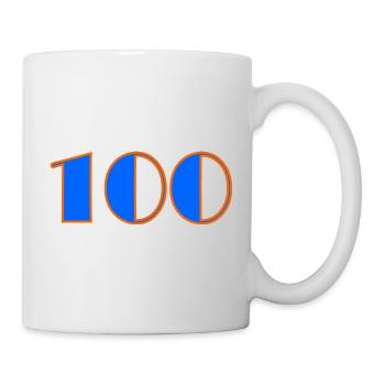 100. 100 ANS. 100e ANNIVERSAIRE. ANNIVERSAIRE 100 - Mug blanc - blanc - Droite