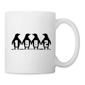 1982 Birthday Penguin Party Winter Swimmers - Mug - white - Right