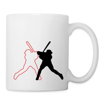 Conception de baseball 02 - Mug blanc - blanc - Droite