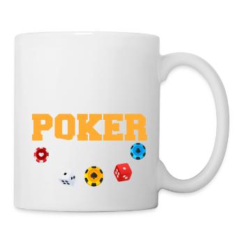 It's Poker Time Card Player Gambling - Mug - white - Right