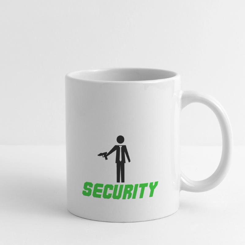 Conception de la sécurité Mug blanc
