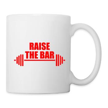 Raise the bar red - Mug - white - Right