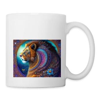 Lion - Mug blanc - blanc - Droite