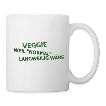 Veggie-weil "normal" langweilig wäre - Tasse - Weiß - Rechts