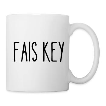 fais key - Mug blanc - blanc - Droite