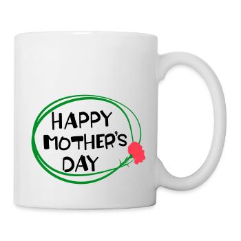 Happy Mother's Day lettering 3 - Mug - white - Right
