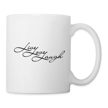 Live Laugh Love - Tasse - Weiß - Rechts