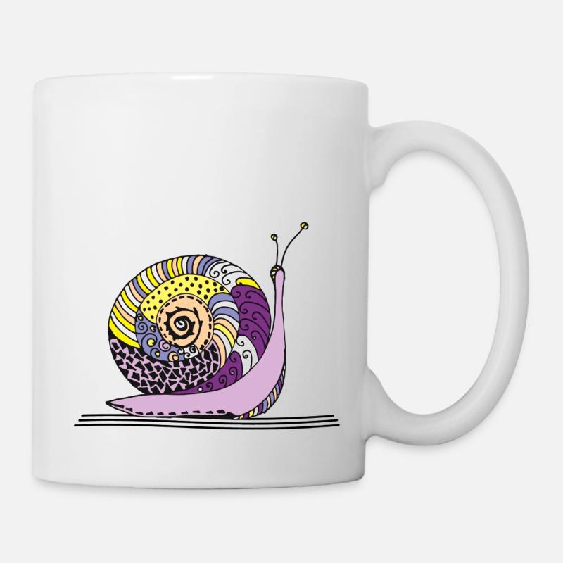 Escargot - Mug blanc - blanc