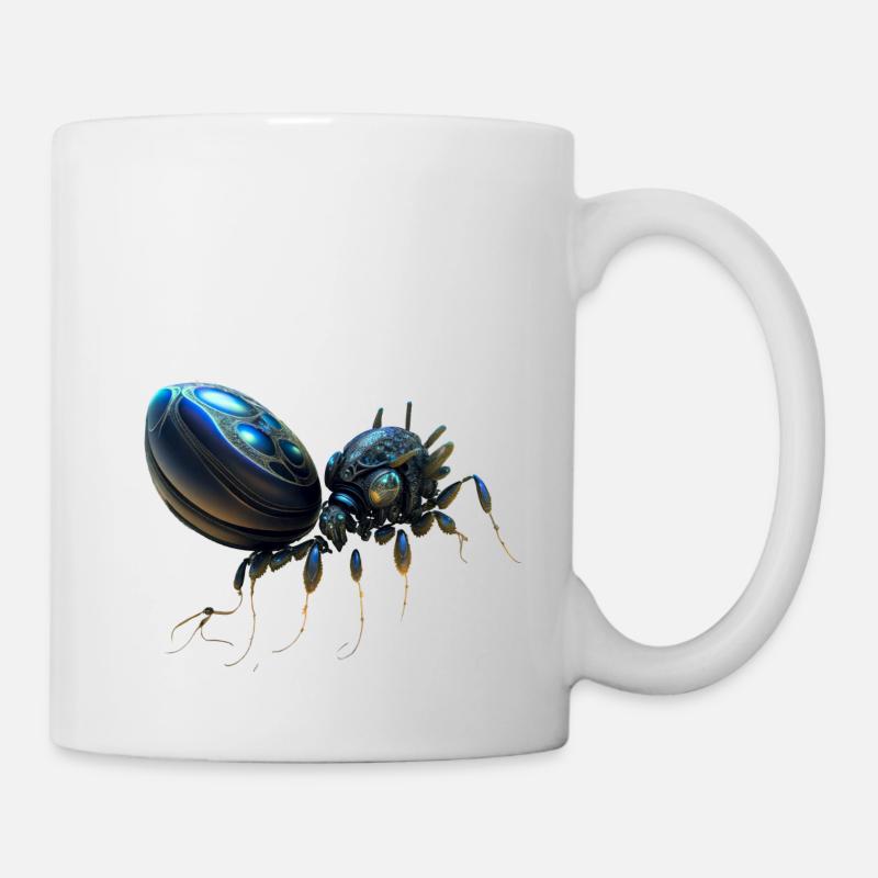 Roboter Ameise - Tasse - Weiß