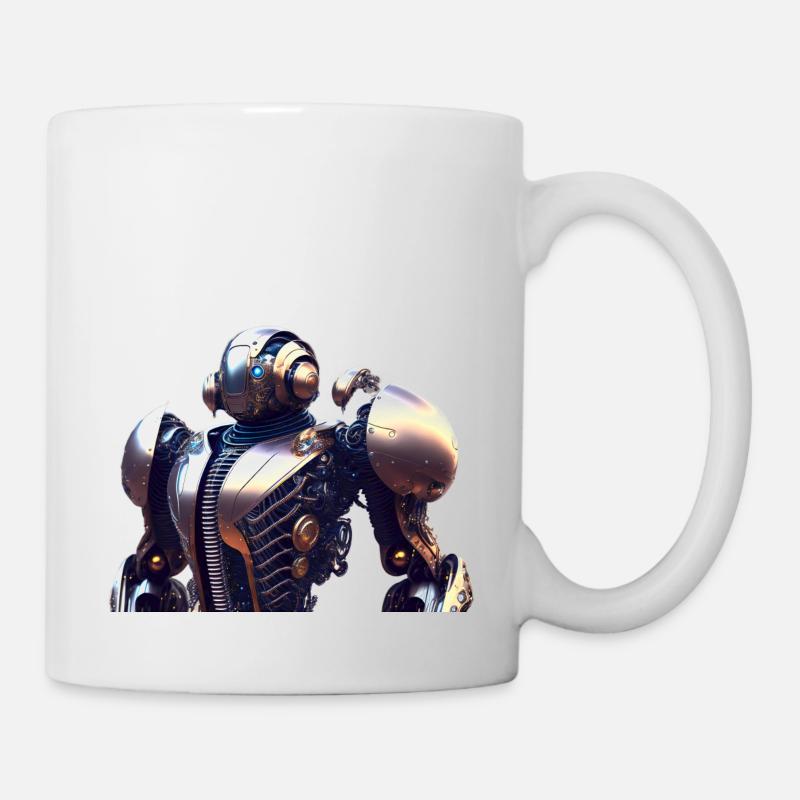 Steampunk Robot - Mug blanc - blanc