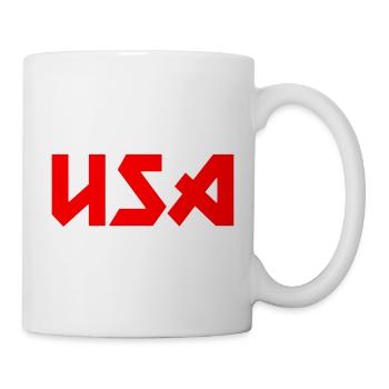 Modisches Heimat USA Metal-Design - Tasse - Weiß - Rechts