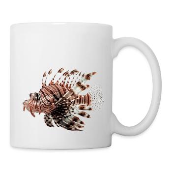 Rotfeuerfische sind Raubtiere - Tasse - Weiß - Rechts