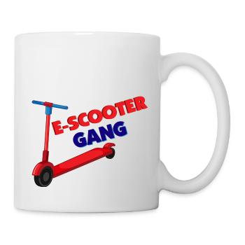 E-Scooter Roller Scooter - Tasse - Weiß - Rechts