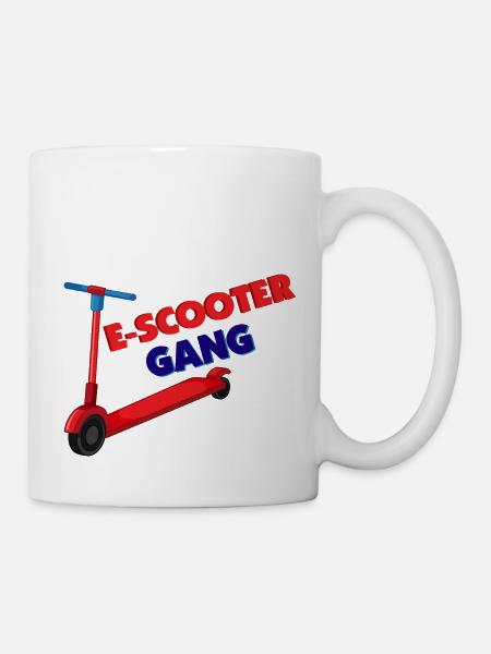 E-Scooter Roller Scooter - Mug - white