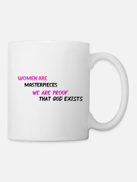 Women masterpieces - PNK BLK - Mug - white