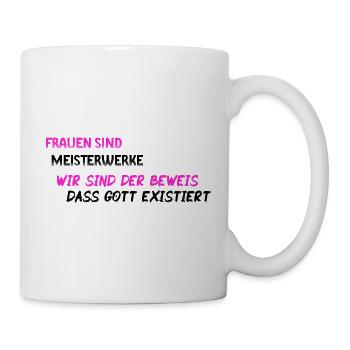 Femmes chefs d'oeuvre - BLK PNK - Mug blanc - blanc - Droite