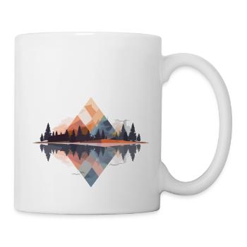 Montagnes minimalistes - Mug blanc - blanc - Droite