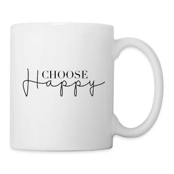 Choose Happy - Tasse - Weiß - Rechts