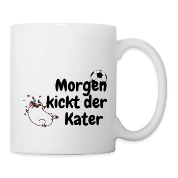 Tomorrow the hangover kicks - Mug - white - Right