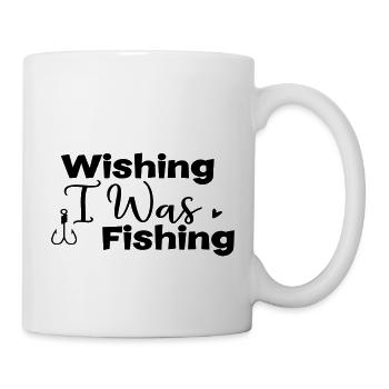 Wishing I Was Fishing - Mug - white - Right