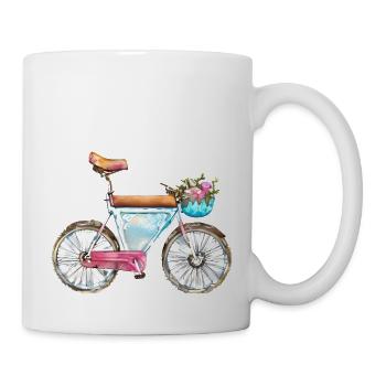 Fahrrad Radeln Fahrradfahrer Radfahren Radfahrer - Tasse - Weiß - Rechts