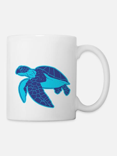Die Schildkröte - Tasse - Weiß