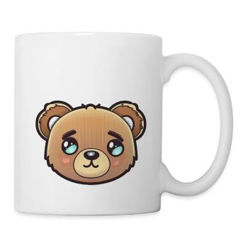 Alarme câline: Mignon ours en peluche - Mug blanc - blanc - Droite